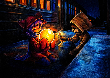 Niko and Six Crossover Fanart