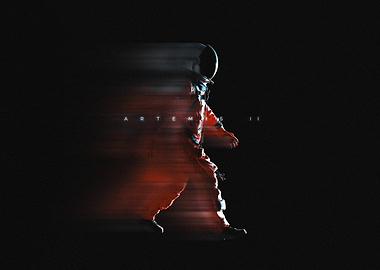 Artemis II Astronaut Motion Blur