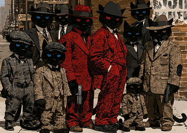 Gangster Cats Mafia Crew