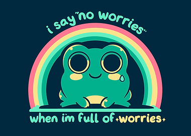 No Worries Frog