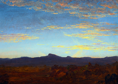Study for Catskill Creek Landscape Painting by Thomas Cole