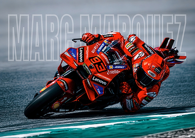 Marc Marquez MotoGP Racing Action