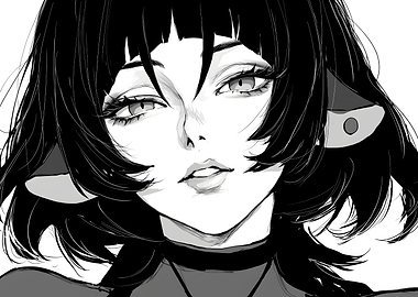 Jane Doe Zenless zone zero anime Girl Portrait