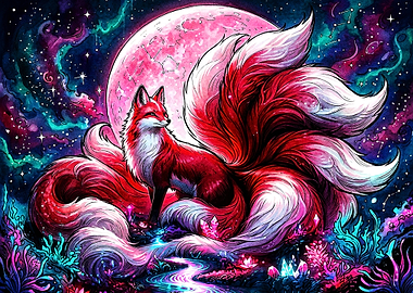 Nine-Tailed Fox in Cosmic Landscape