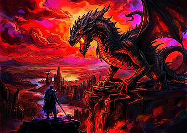 Knight Confronting a Dragon