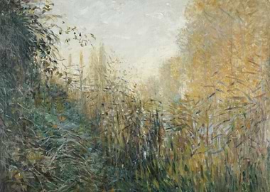 Impressionist Autumn Landscape Painting