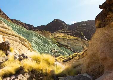 Gran Canaria Colorful Rocky Canyon Landscape