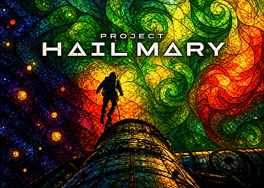 Project Hail Mary Stained Glass Art
