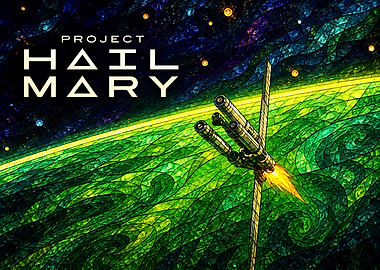 Project Hail Mary Stained Glass Art
