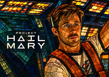Project Hail Mary Stained Glass Art