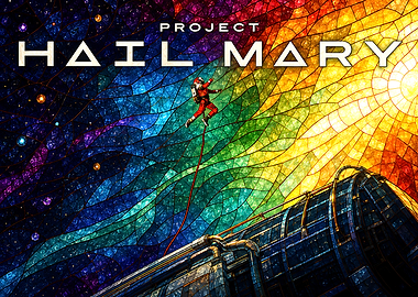 Project Hail Mary Stained Glass Art