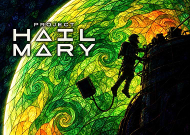Project Hail Mary Stained Glass Art