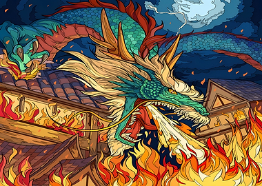 Dragon Attacking