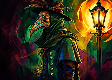 Plague Doctor Lantern Dark Fantasy
