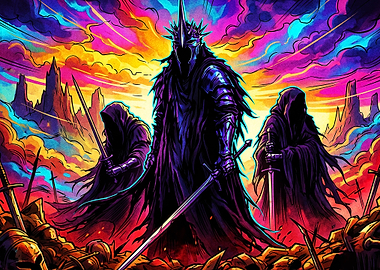 Dark Knight Mystic Fantasy Art