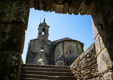 Ancient Stone Monastery Ruins