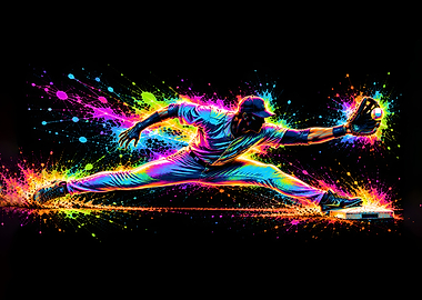 Neon Sliding Catch Play