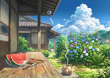 Summer Day at a Japanese House