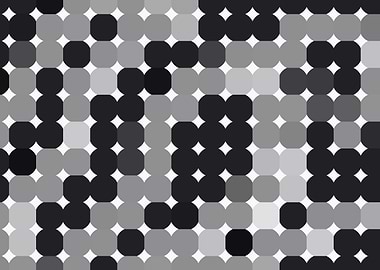 Monochrome Geometric Circle Pattern