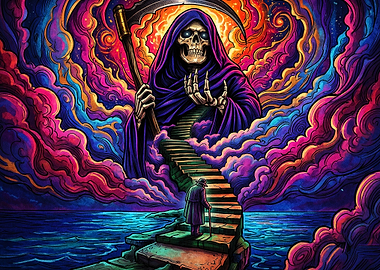 Grim Reaper and the Final Staircase