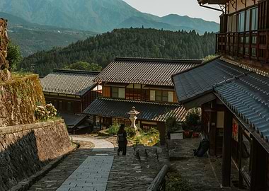 Traditional Japanese Mountain Village Magome