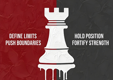 Chess Rook Motivational Wall Art
