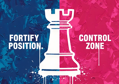 Chess Rook Strategy Wall Art