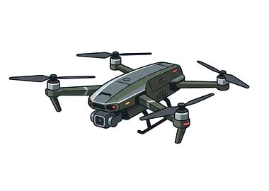 Tactical Military Style Quadcopter Drone