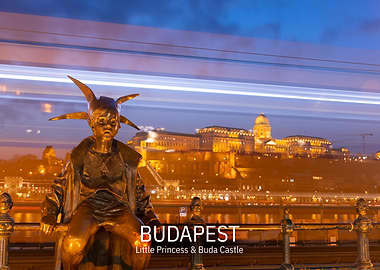 Little Princess Statue and Buda Castle