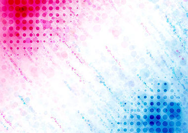 Abstract Pink and Blue Halftone Background
