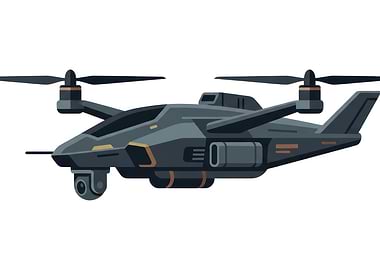 Futuristic Military Surveillance Drone