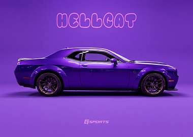SIDE PROFILE №001 — Dodge Challenger Hellcat | Purple