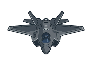 F-35 Lightning II Fighter Jet Illustration