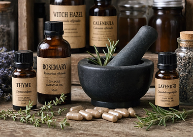 Natural Essential Oils and Herbal Remedies