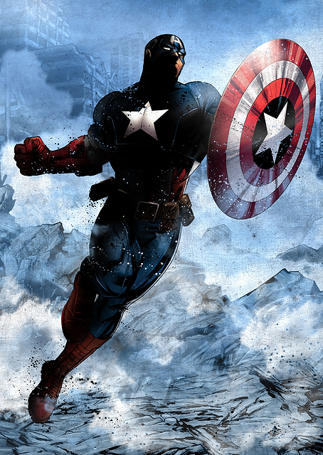 Dark Edition Captain America / PLATINA