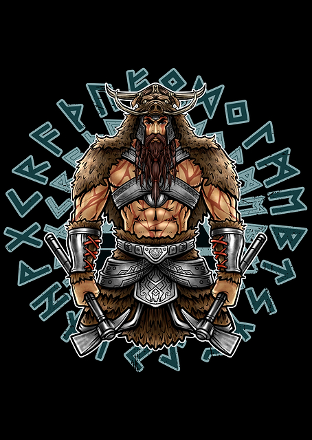 Viking Berserk Warrior / platina