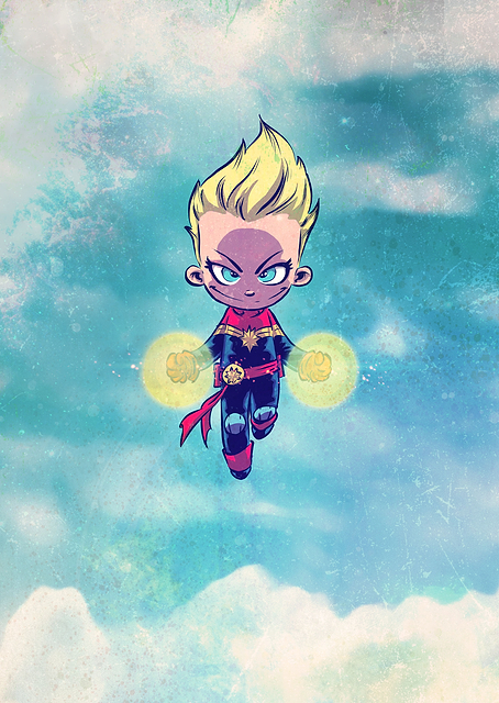 Captain Marvel Cartoon / PLATINA