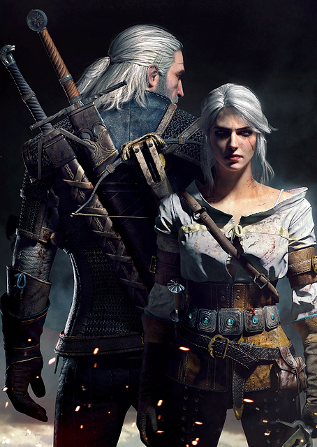 Ciri and Geralt / PLATINA