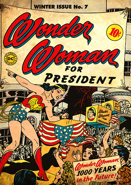 Wonder Woman for President by H. G. Peter / PLATINA