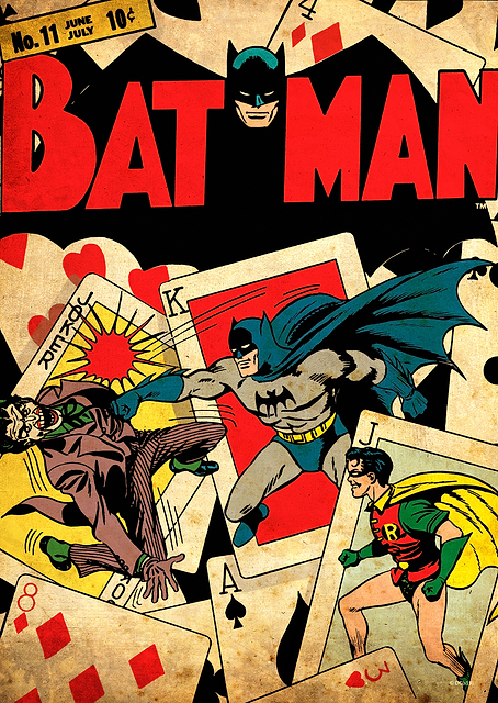 Batman Robin vs Joker 11 by Fred Ray and Jerry Robinson / platina