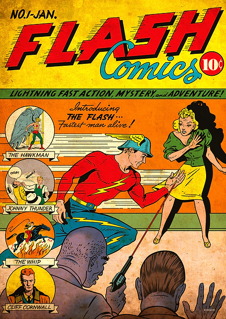 Flash Comics 1 by Sheldon Moldoff / PLATINA