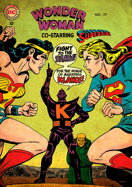 Wonder Woman vs Supergirl 177 by Irv Novick / PLATINA