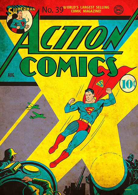 Action Comics Superman 39 by Fred Ray / platina