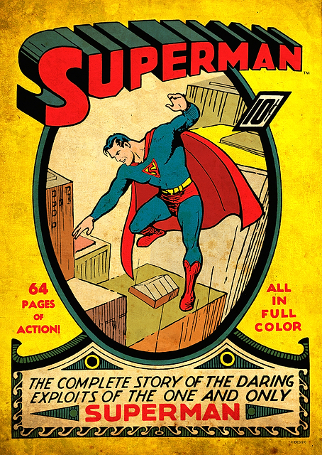 Superman 1 by Joe Shuster / platina
