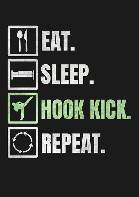 EAT SLEEP HOOK KICK REPEAT / platina