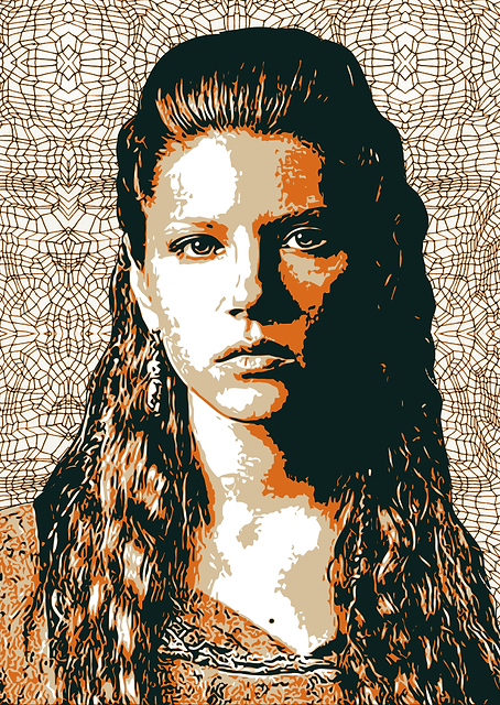 Lagertha Lodbrok Vikings / platina