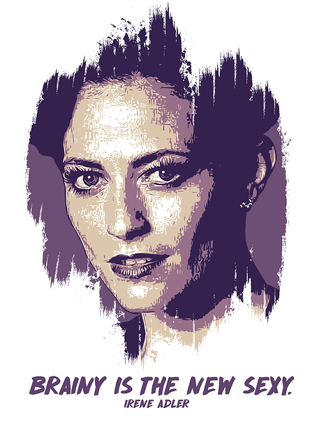 Irene Adler Quote Poster / platina