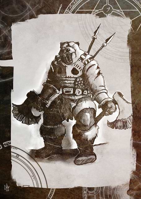 Bearbarian bw / platina