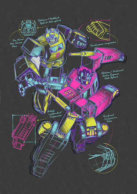 Bumblebee and Optimus Prime / PLATINA