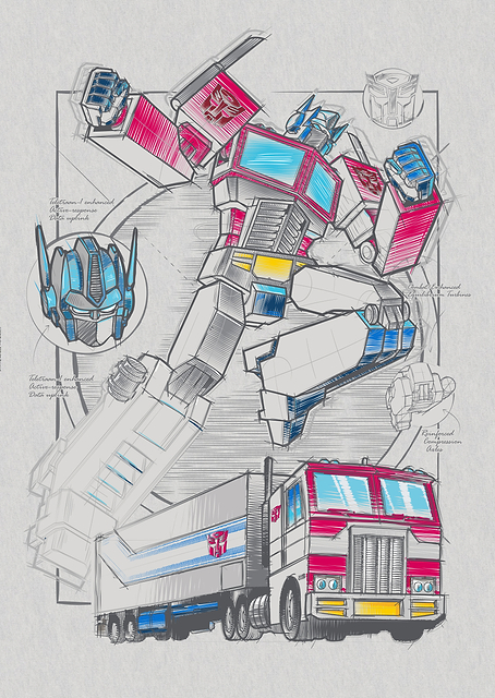 Drawing Optimus Prime / PLATINA